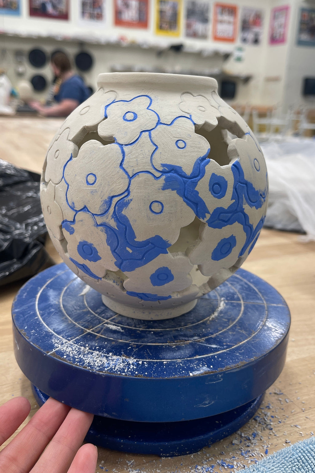 Mini Moon Jar, Flower Cut Outs