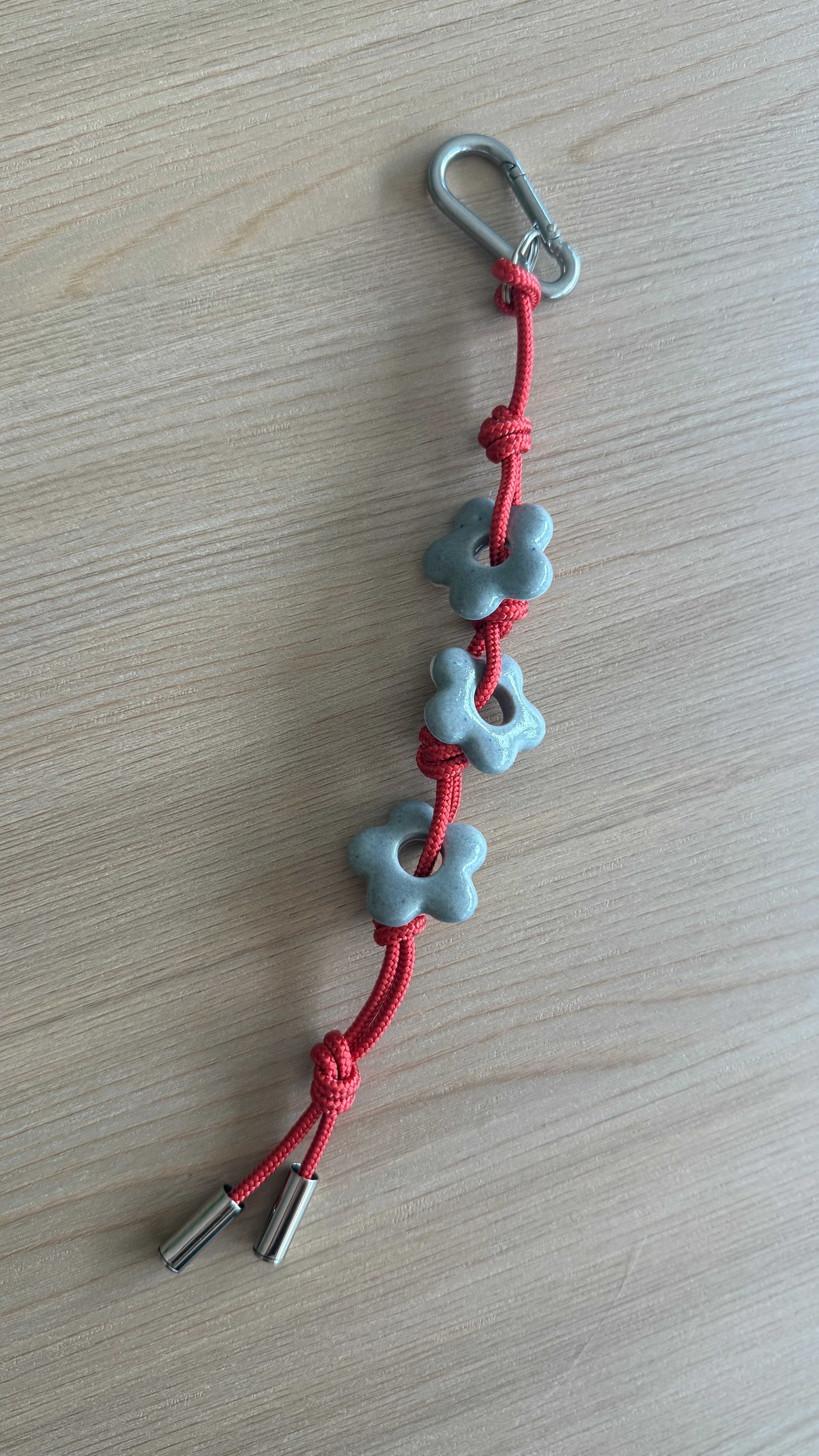 Triple Flower Bag Charm