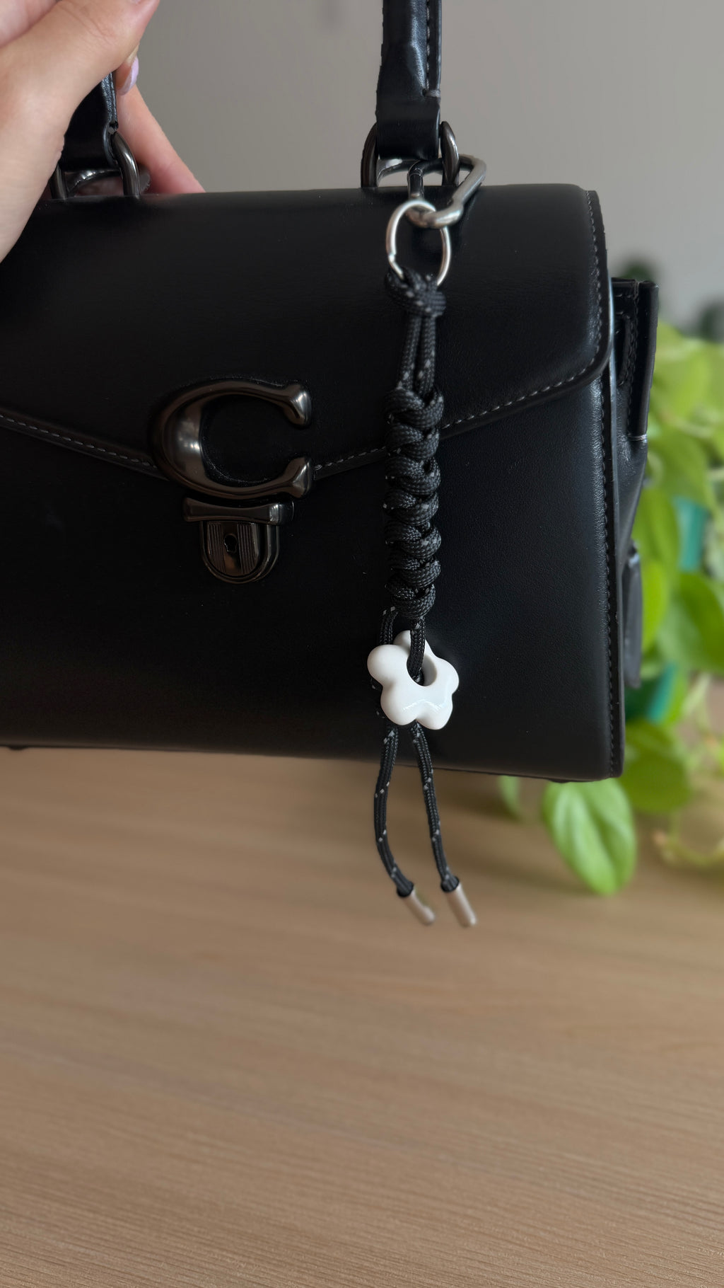 Snake Knot Flower Bag Charm