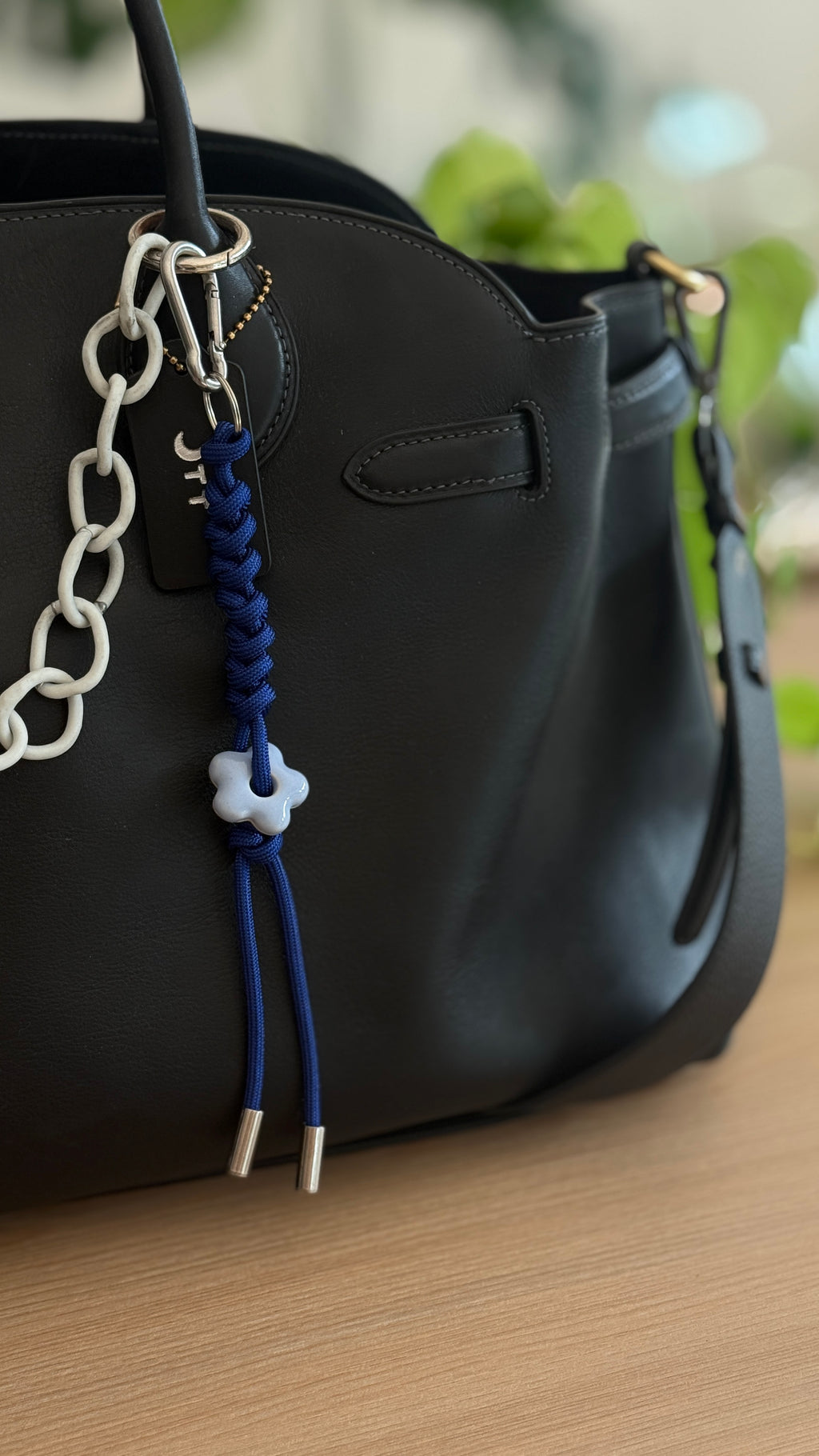 Snake Knot Flower Bag Charm