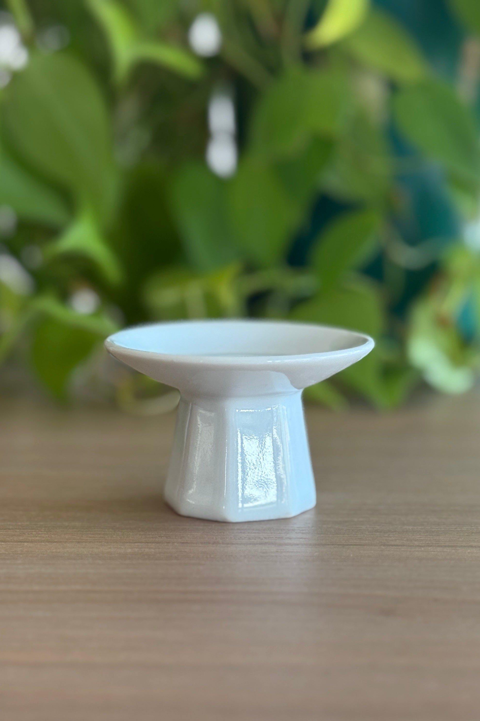Mini Porcelain Pedestal - White Gloss (no2)