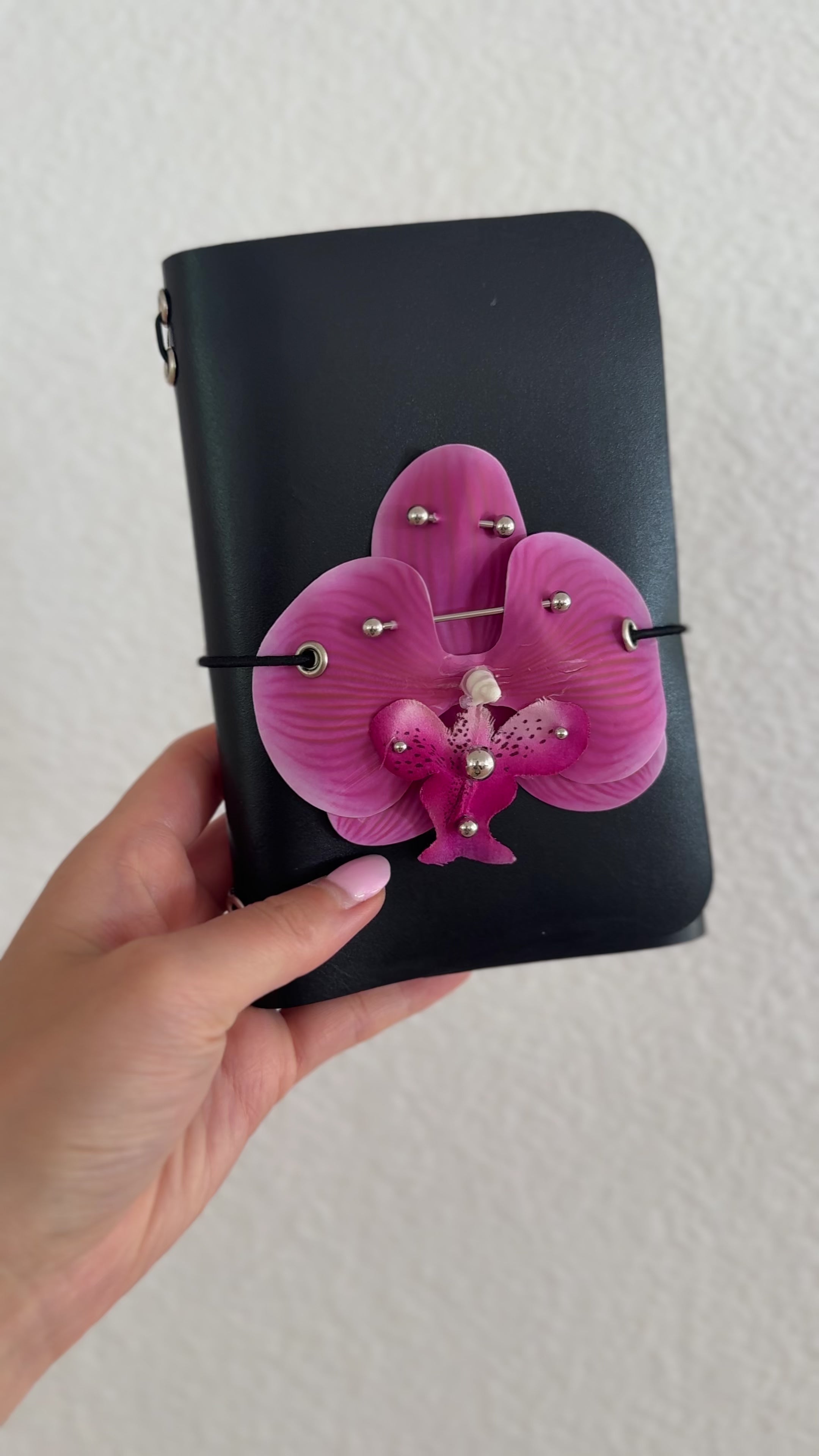A6 bright pink orchid